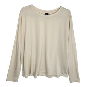 REI Cooperative XXLarge Cream Long Sleeve Top Relaxed Outdoor Casual